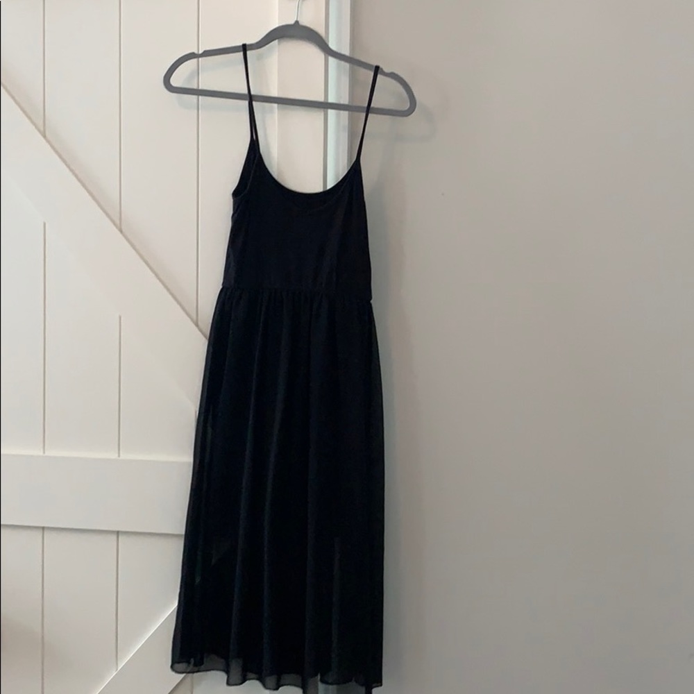 Sheer bottom midi dress Flowy